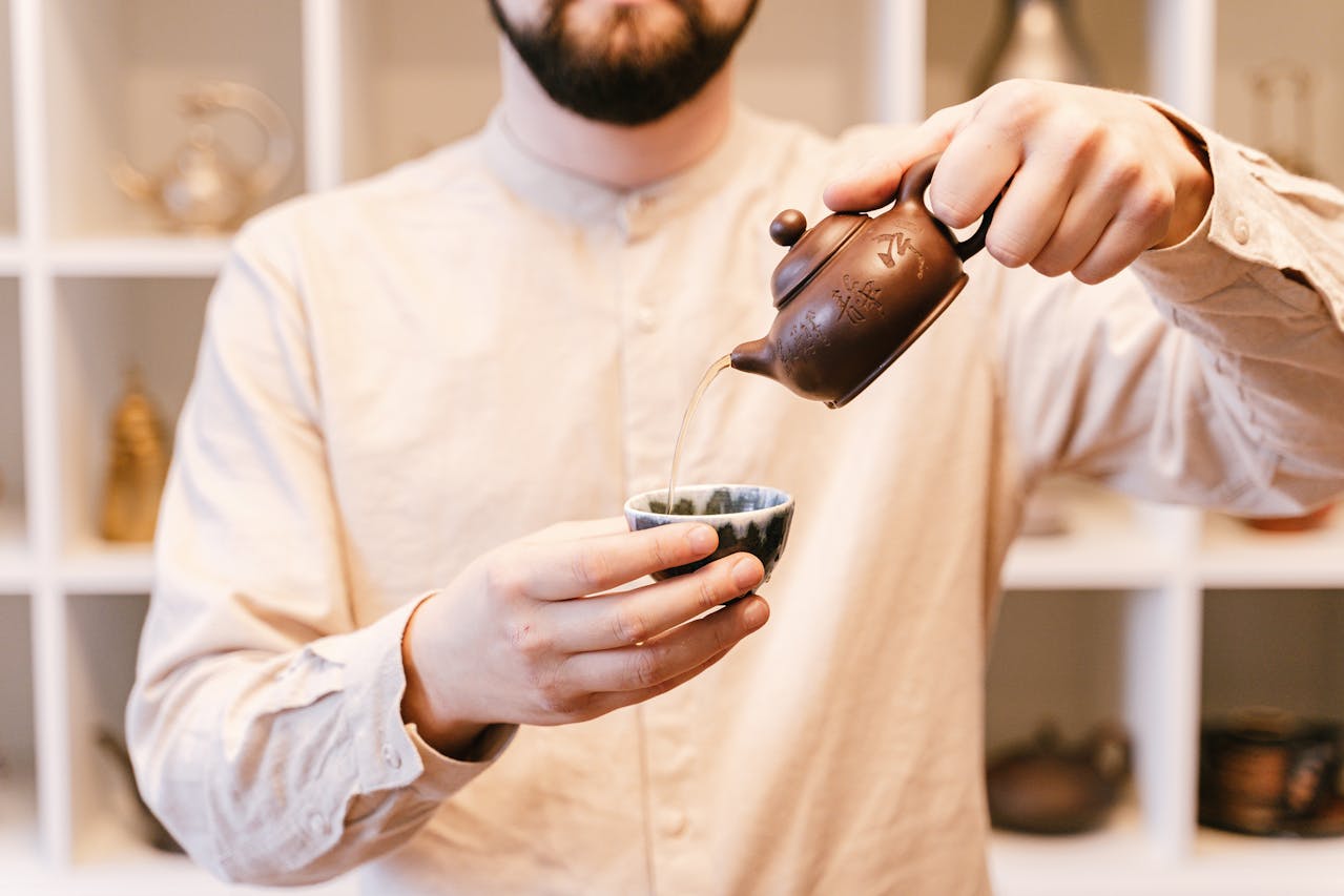 copper tea kettle